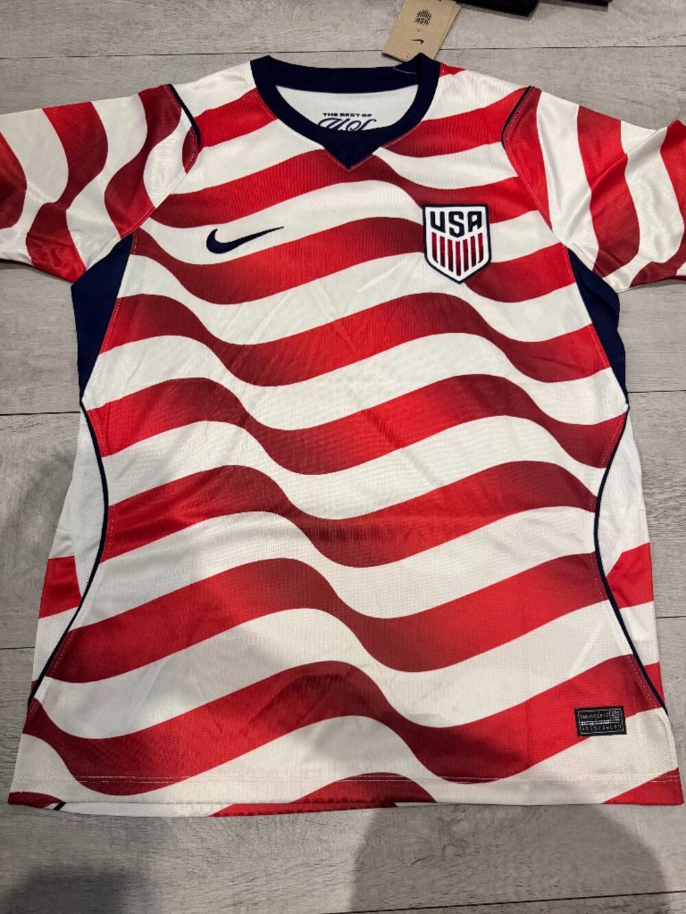 USA Red White Soccer Fan Jersey 2026 World Cup